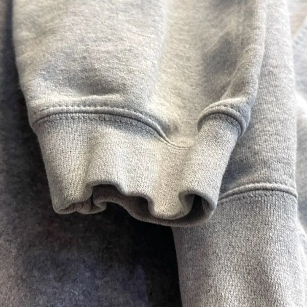 CARHARTT Men’s Hoodie Sweatshirt 3XL Heather Grey Logo Sleeve Loose Fit Pocket - Picture 12 of 14